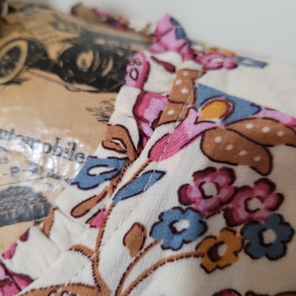 NWT Chaps Short Flowy Tunic Dress  Long sleeves with polkadots accents - Picture 7 of 10